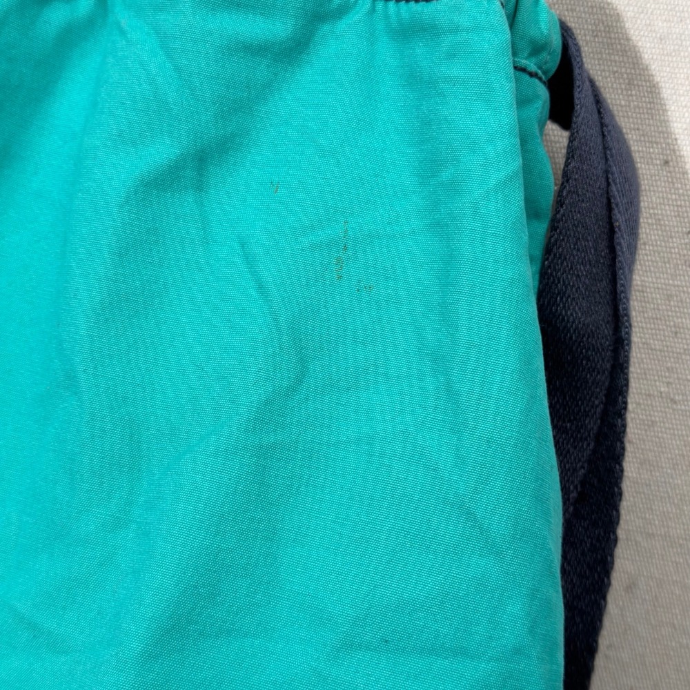 Life is Good Backpack Women OS Teal Green Drawstring Daisy Canvas Cinch Bag - Picture 7 of 14